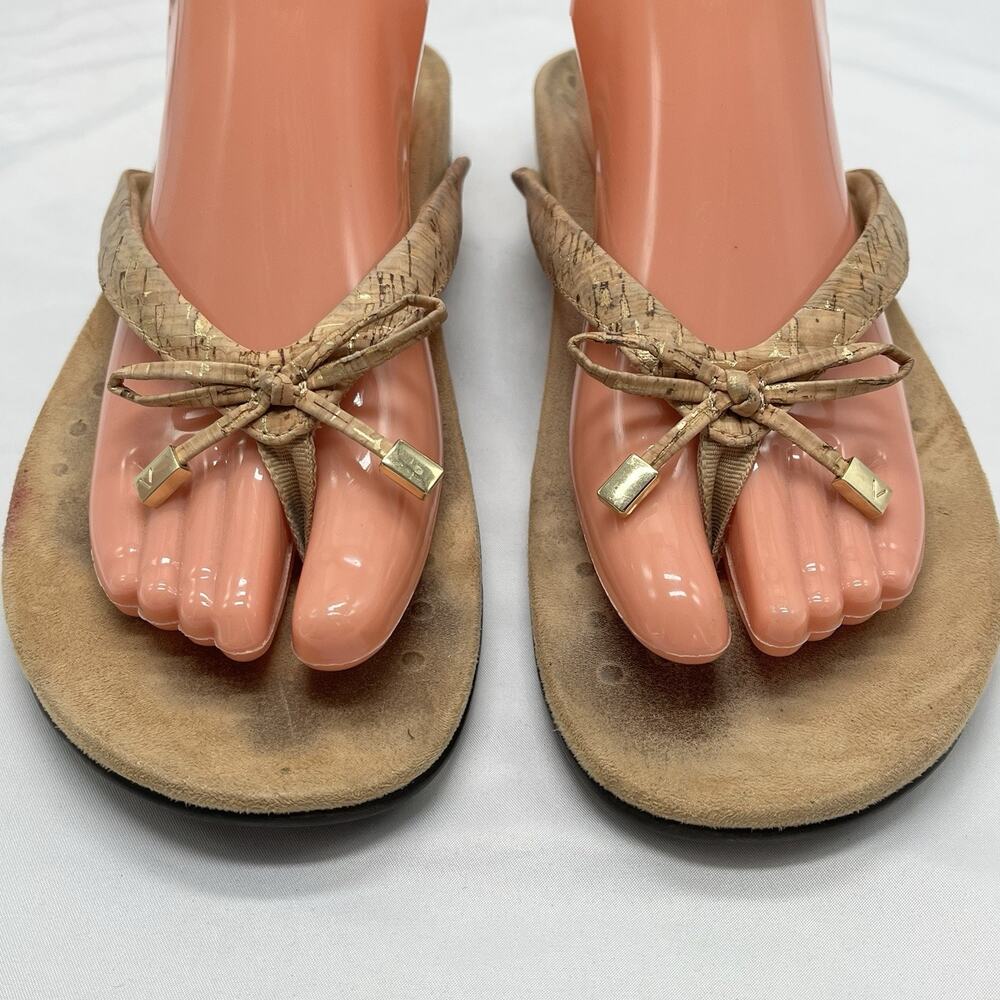 Vionic Sandals Womens 11 Bella II Sling Bow Slip On Thong TVW1115-2 orthotic